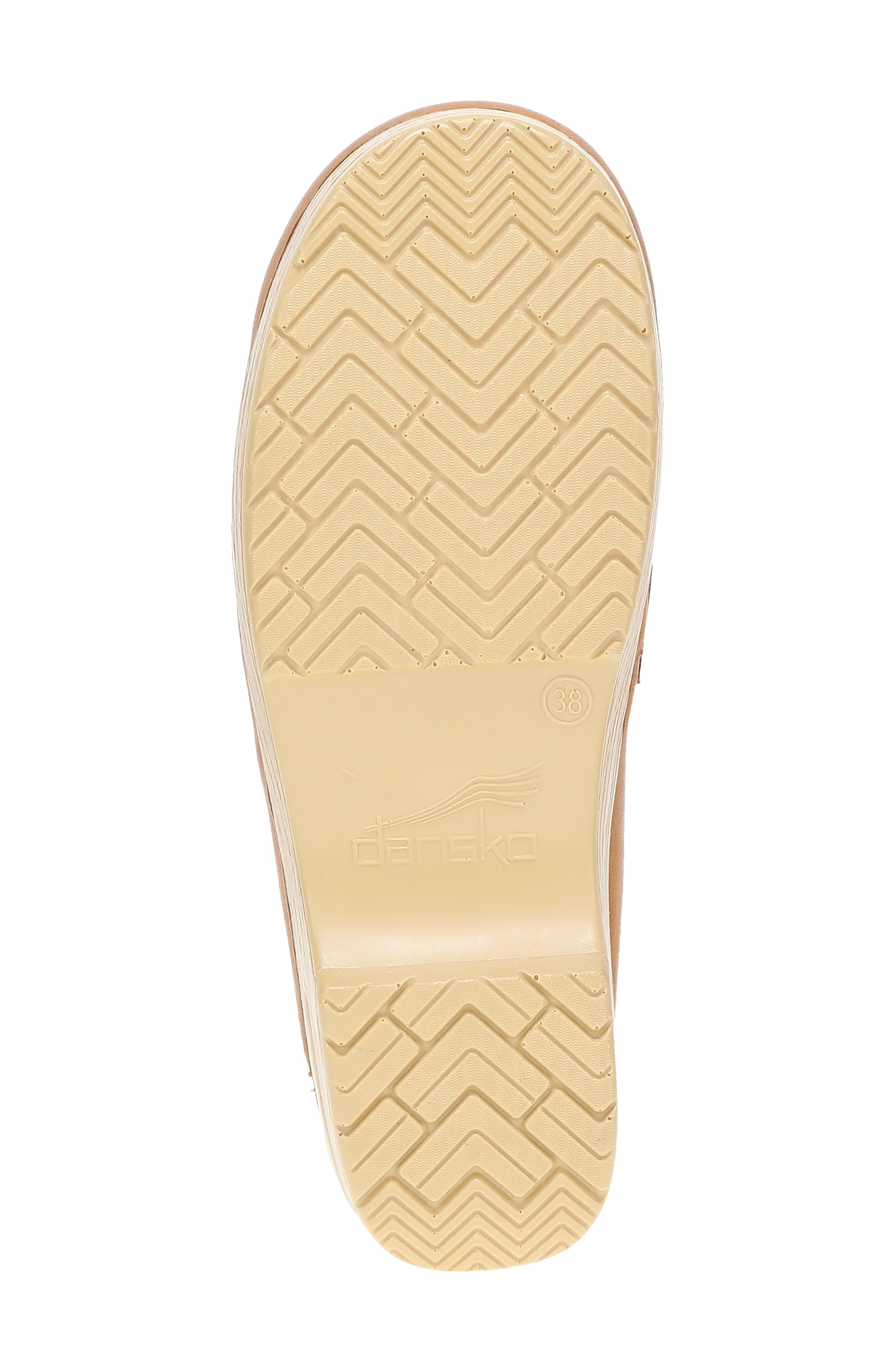 Lyric Leather Penny Loafer Clog, Alternate, color, LUGGAGE