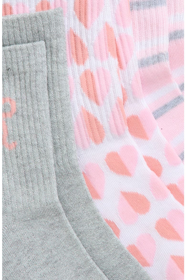 Kids' Assorted 3-Pack Crew Socks, Alternate, color, PINK COMBO