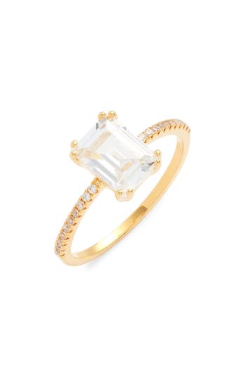 Nordstrom Radiant Cubic Zirconia Ring In Gold
