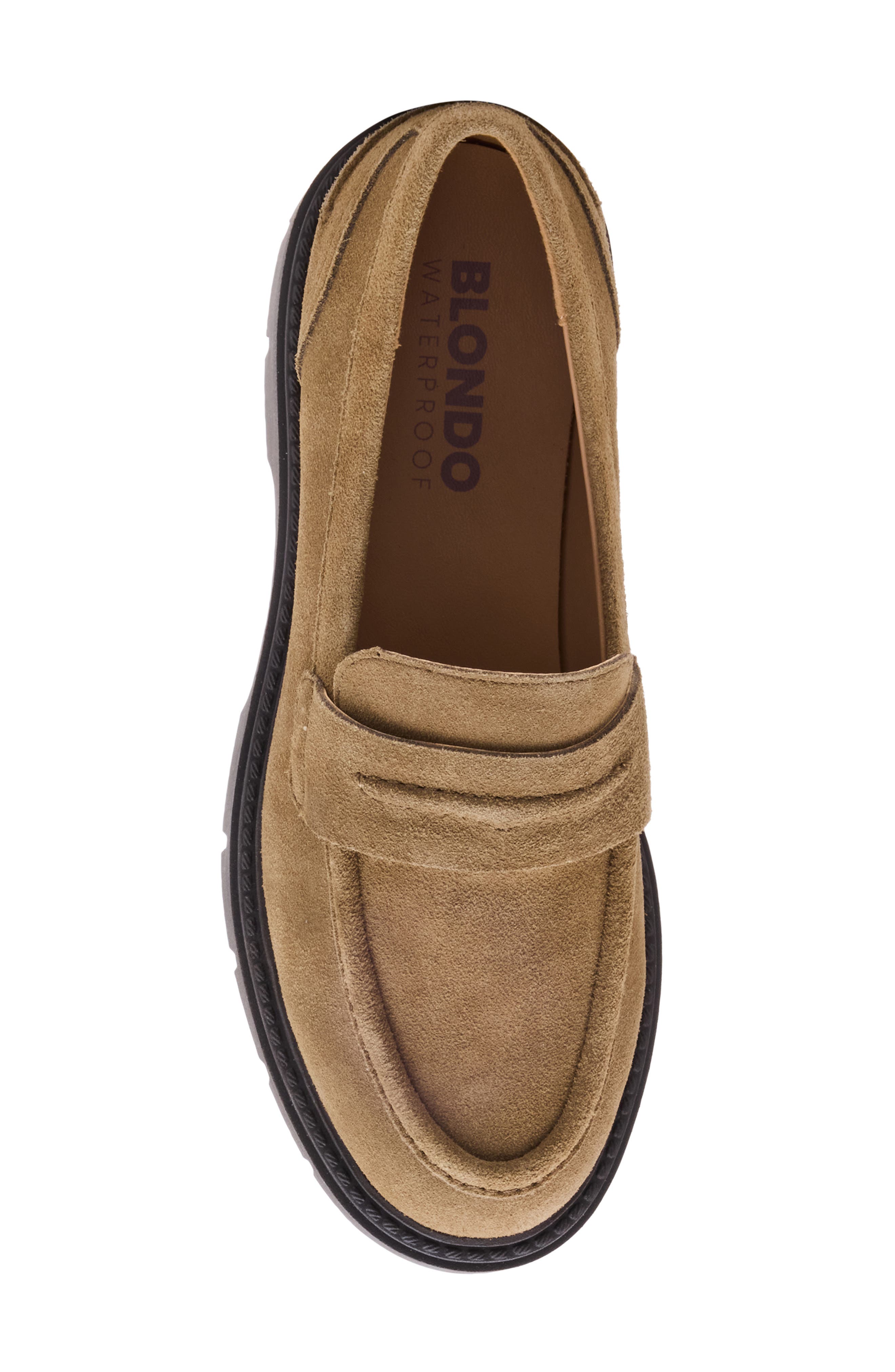 Kaider Waterproof Lug Loafer, Alternate, color, TAUPE SUEDE
