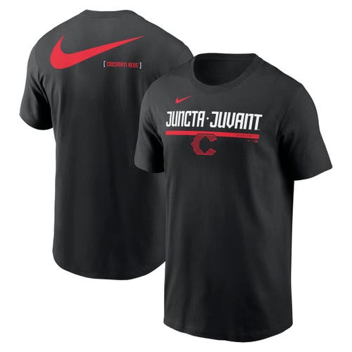 Nike Black Cincinnati Reds 2-hit Speed City Connect T-shirt In Black