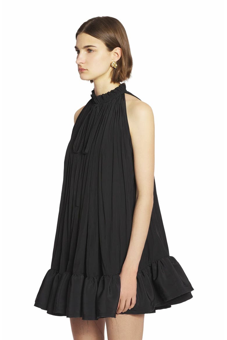 Short Dress With Ruffles, Alternate, color, Black