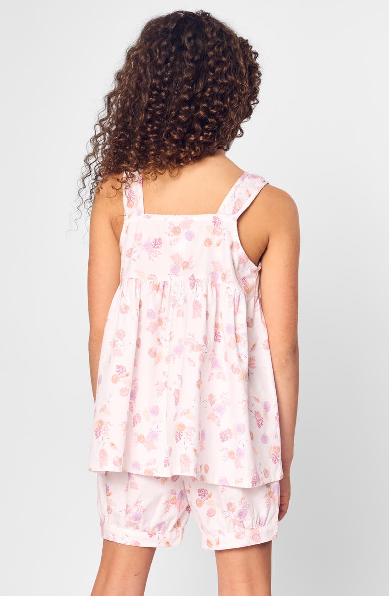 Petite Plume Kids' Seashell Splendor Two-Piece Short Pajamas, Alternate, color, 