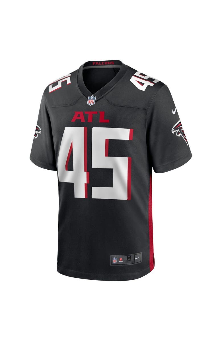 Nike Men's Nike Deion Jones Black Atlanta Falcons Game Jersey, Alternate, color,