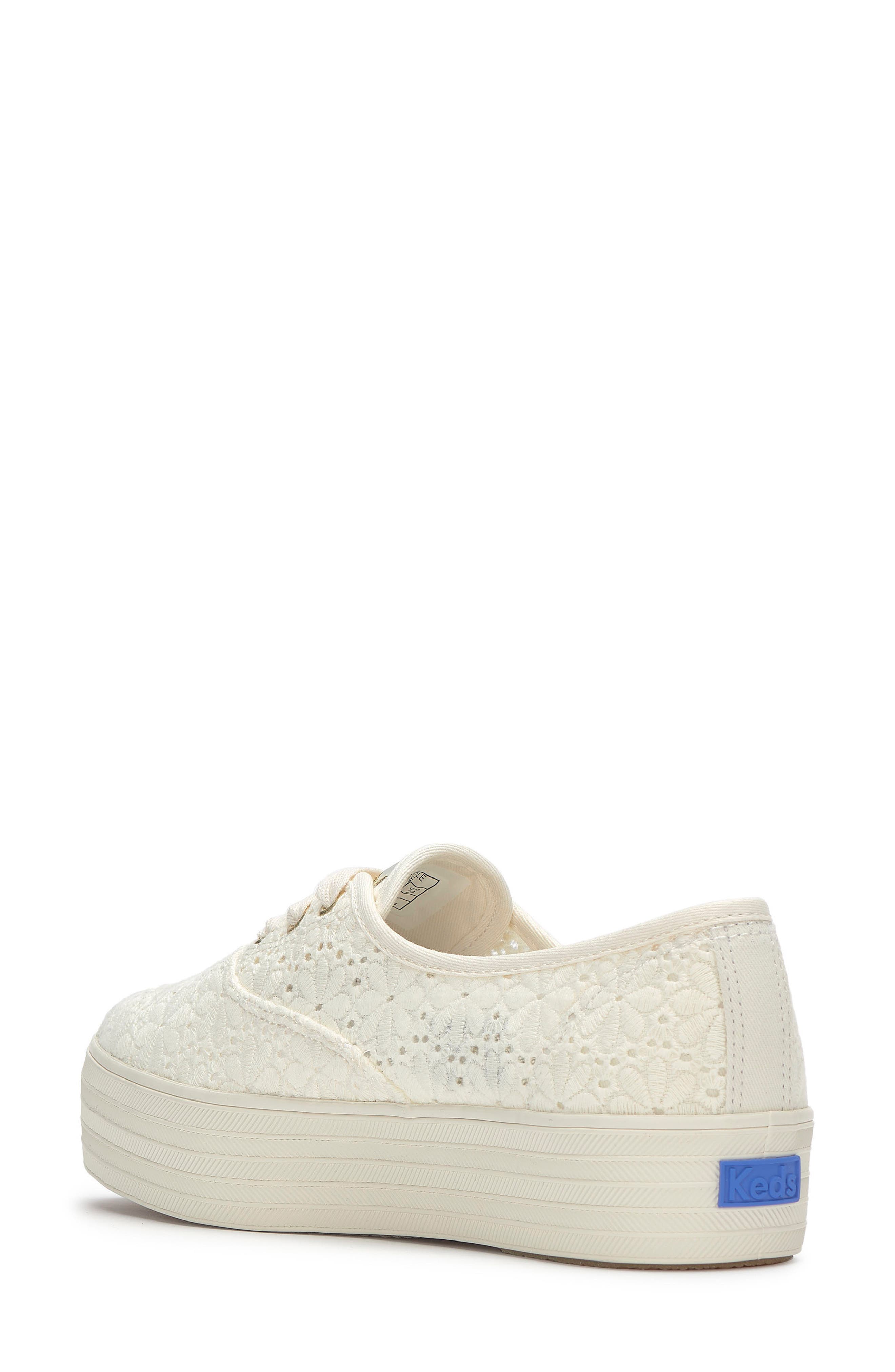 Point Platform Sneaker, Alternate, color, EGRET
