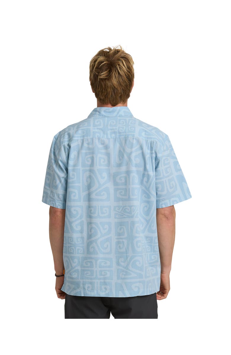 Quiksilver Waterman Tiki Beach WM SS Short Sleeve Shirt, Alternate, color, Skyway