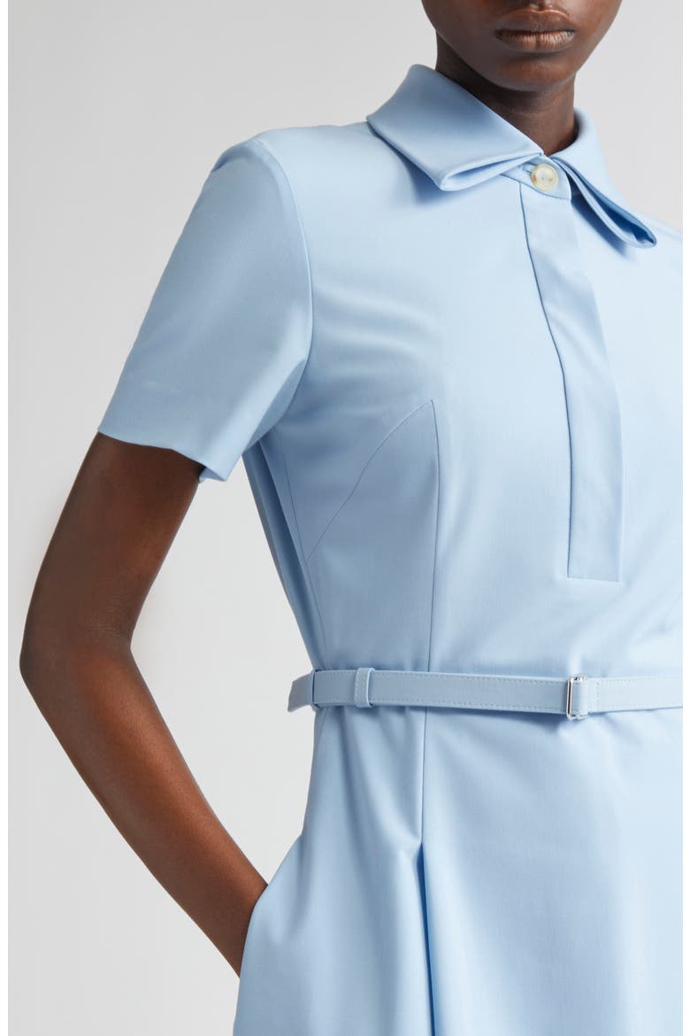 Iwona Belted Midi Shirtdress, Alternate, color, BLUE