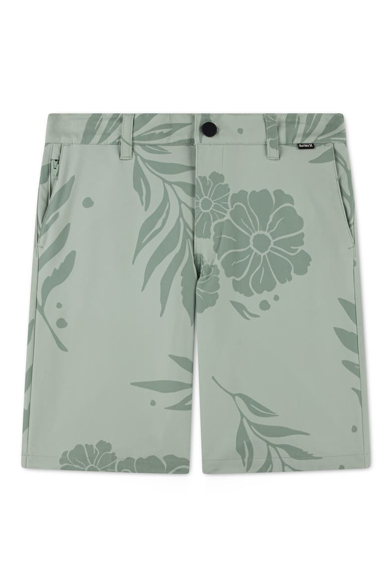 Kids' Stretch Back Walk Shorts, Main, color, AQUA GRAY
