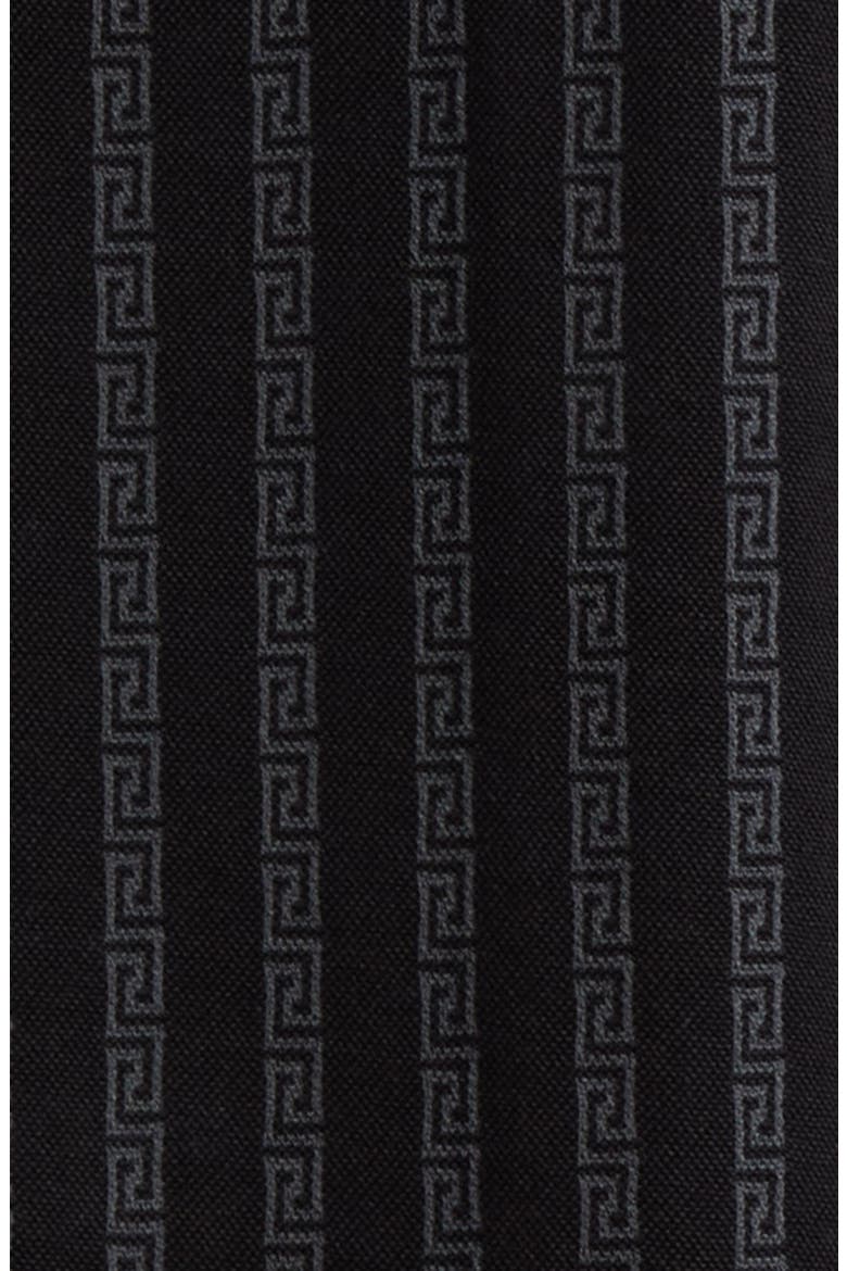 Greca Stripe Jacquard Polo, Alternate, color, BLACK GREY