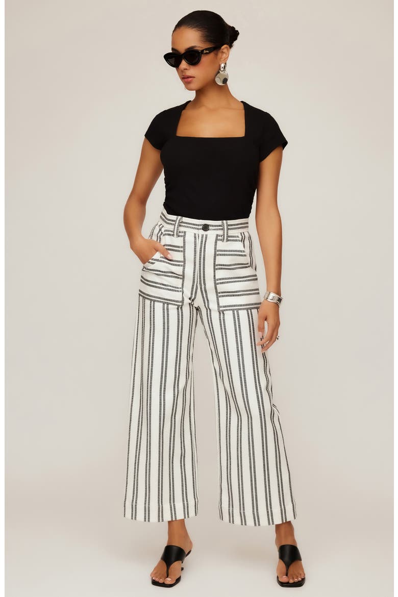 Rylee Wide Leg Crop Pants, Alternate, color, STRIPE