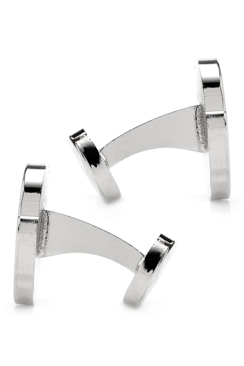 Nick Fury Cuff Links, Alternate, color, SILVER