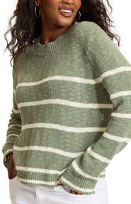 Tommy Bahama Surf Shore Striped Cotton Crewneck Sweater