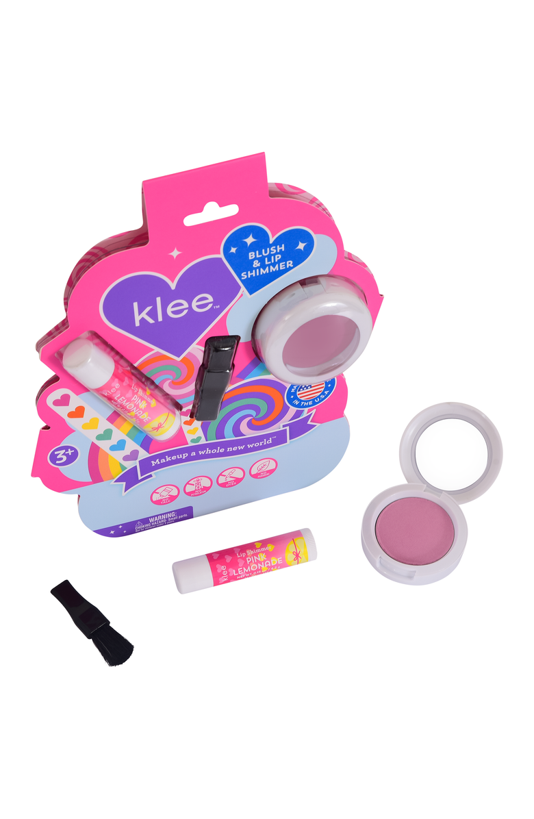 Klee Naturals Rainbow Glitz - Kids' Blush Lip Shimmer Set, Main, color, Pink