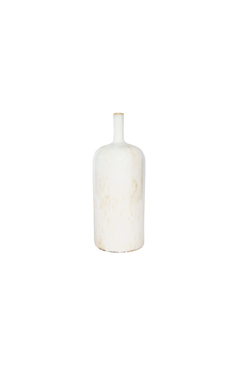 Storied Home Vase with Reactive Glaze, Main, color, White