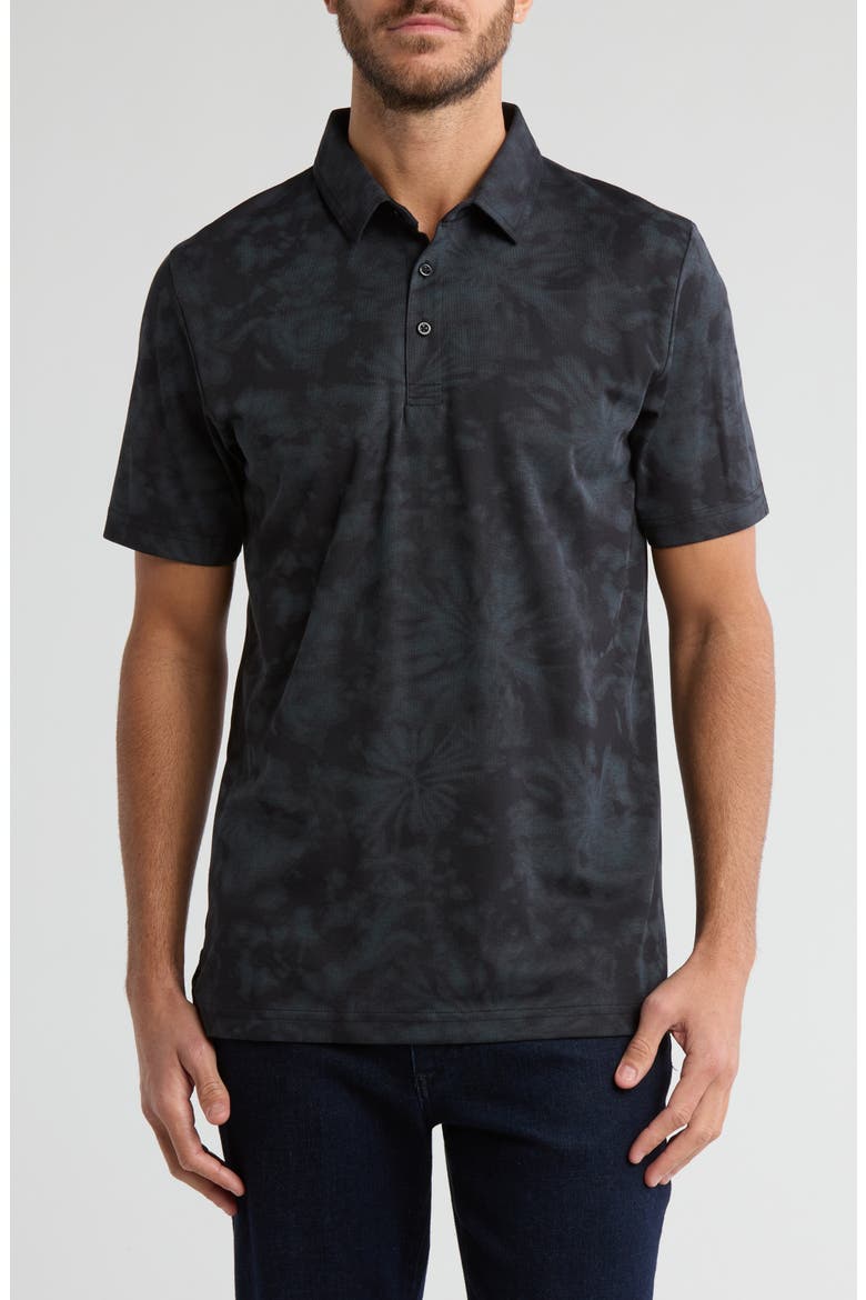 Brilliant Water No Logo Golf Polo, Main, color, BLACK