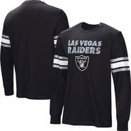NFL Men's Black Las Vegas Raiders Hands Off Long Sleeve Adaptive T-Shirt