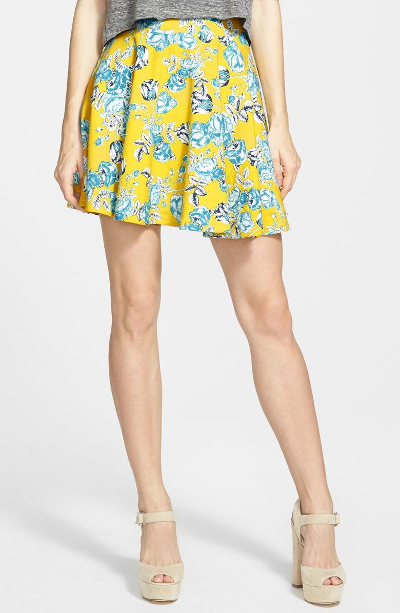 MINKPINK Citrus Floral Skirt, Main, color,