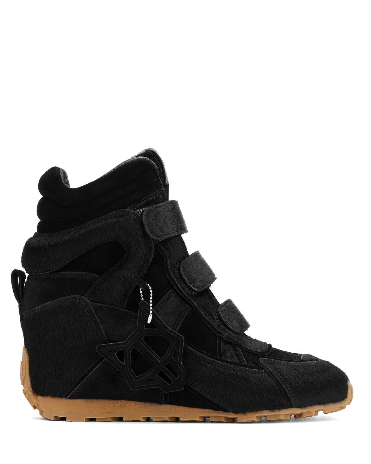 Naked Wolfe Element Wedge, Alternate, color, Black Pony