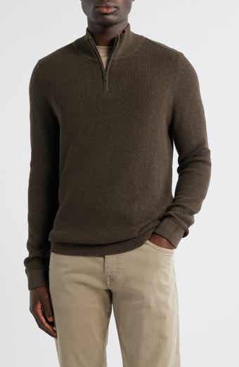 Cotton & Cashmere Quarter Zip Sweater