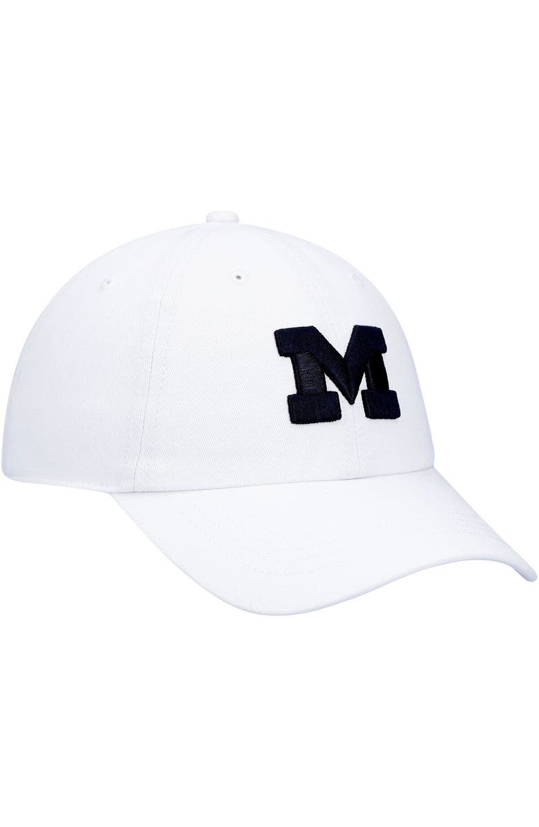 '47 Women's '47 White Michigan Wolverines Miata Clean Up Logo Adjustable Hat, Alternate, color, 