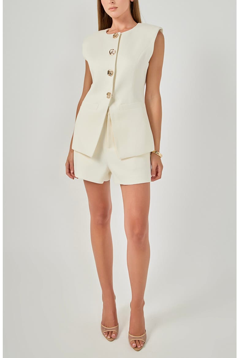 Power Shoulder Vest, Alternate, color, IVORY