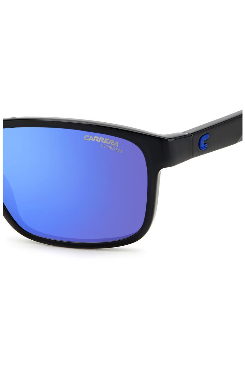 54mm Square Sunglasses, Alternate, color, BLACK BLUE