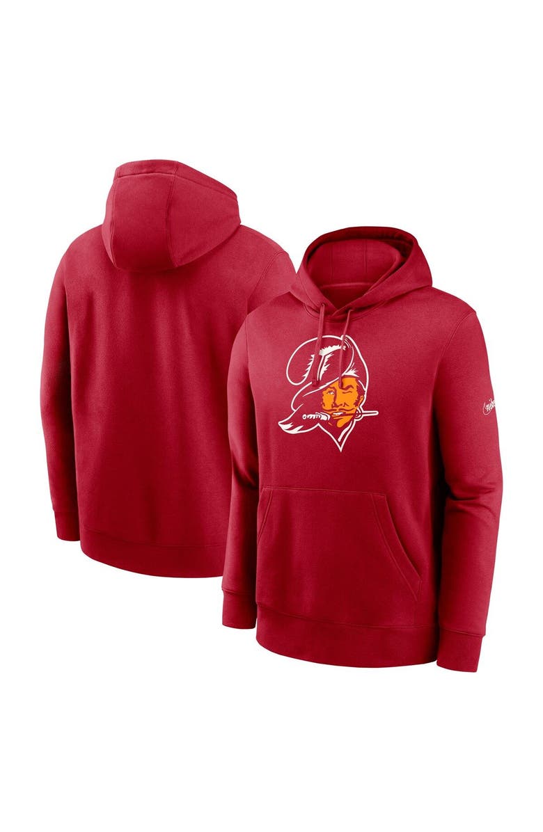 Nike Men's Nike Red Tampa Bay Buccaneers Rewind Club Pullover Hoodie, Main, color, Red