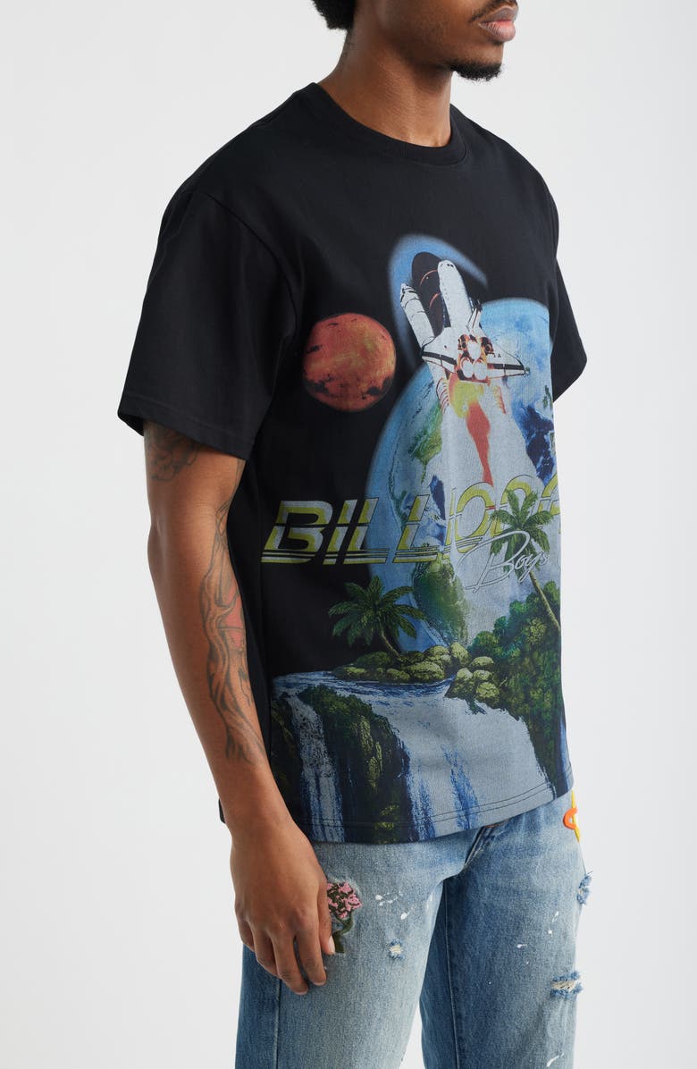 Billionaire Boys Club Waterfalls Graphic T-Shirt, Alternate, color, Black