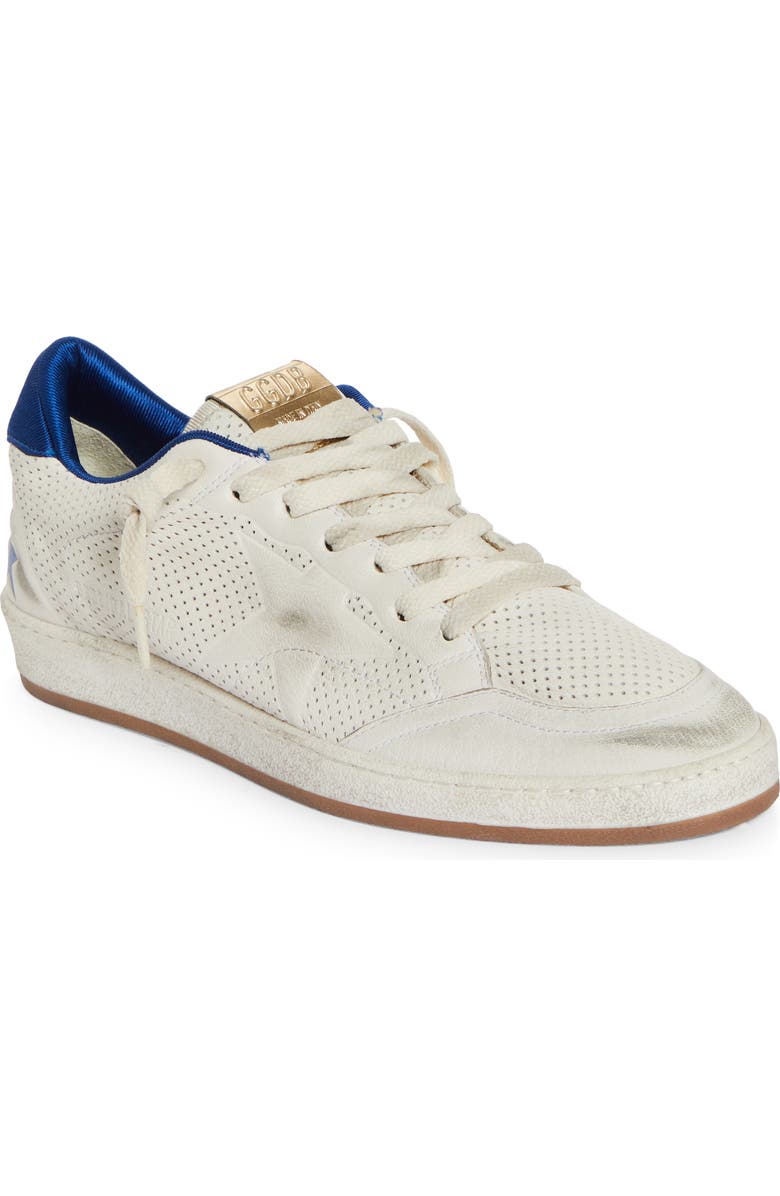 Golden Goose Ball Star Perforated Low Top Sneaker, Main, color,
