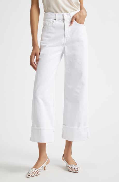Veronica Beard Taylor High Waist Crop Wide Leg Jeans