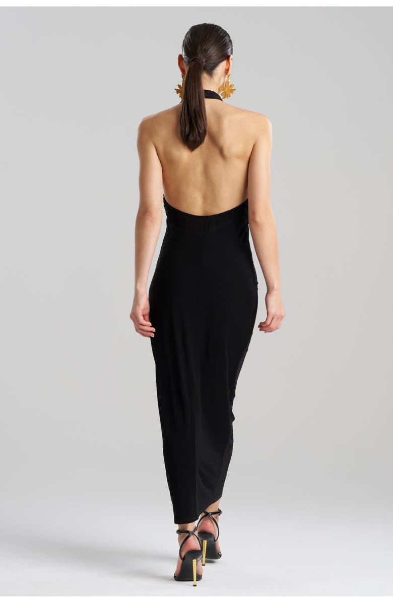 Natori Matte Jersey Halter Maxi Dress, Alternate, color, 