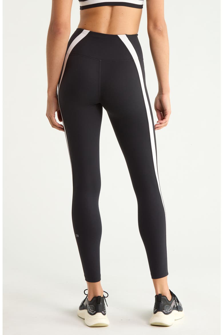 Miles High Waist Rigor 7/8 Leggings, Alternate, color, BLACK/ WHITE