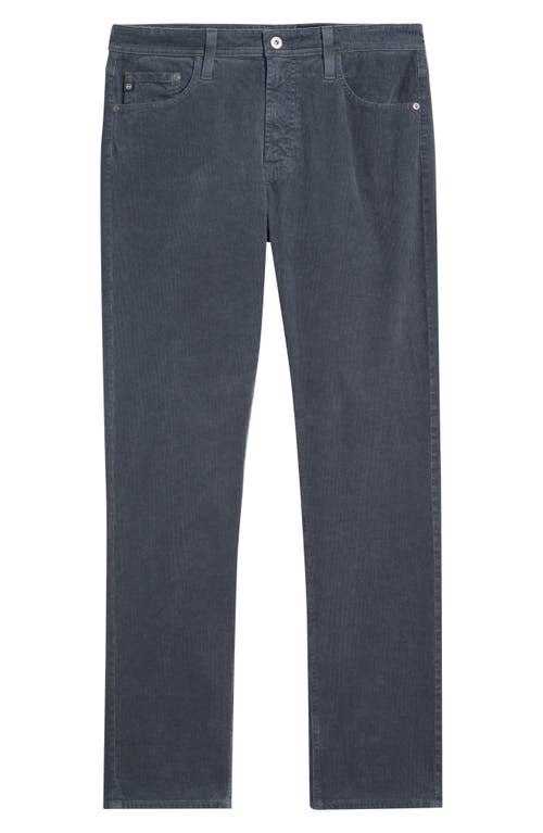 Ag Everett Straight Leg Corduroy Pants In Blue