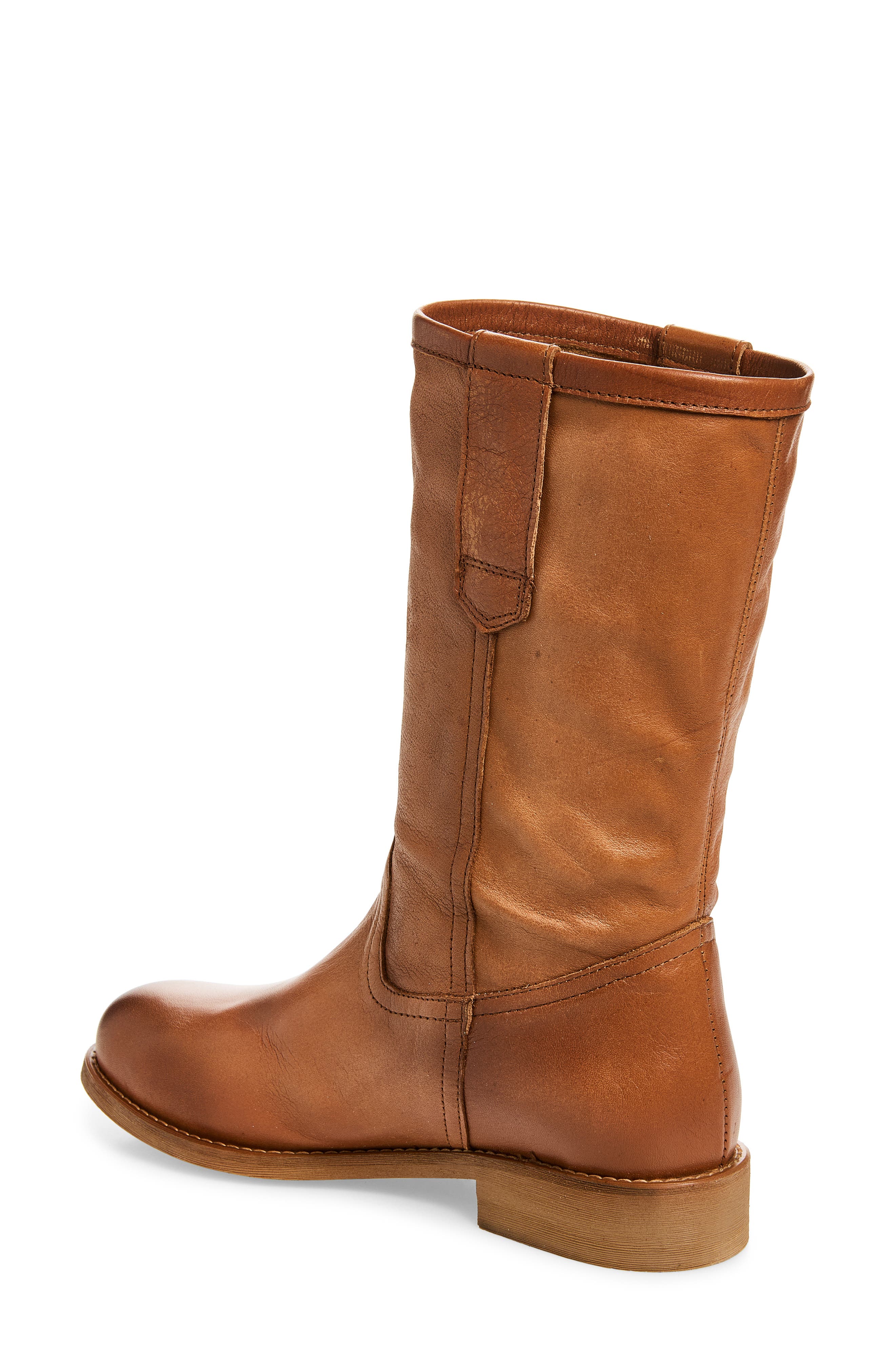 Ruben Leather Knee High Boot, Alternate, color, COGNAC LEATHER