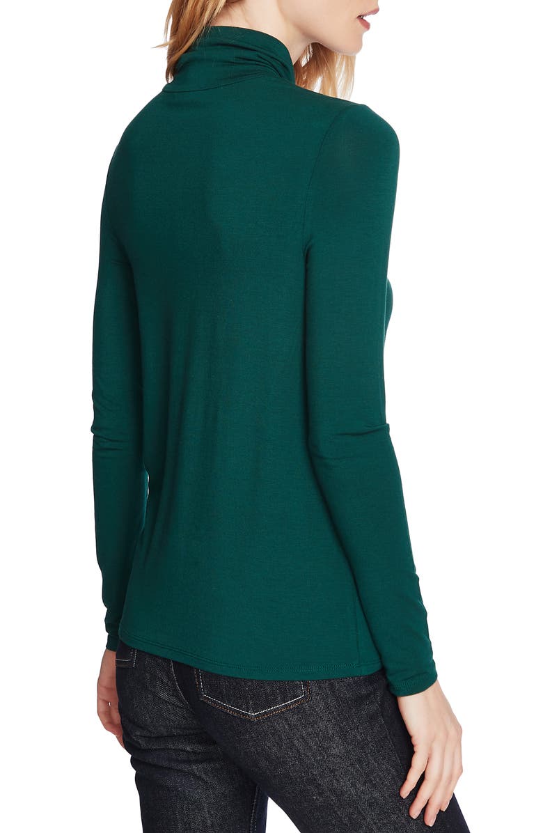 Court & Rowe Turtleneck Top, Alternate, color, Evening Green