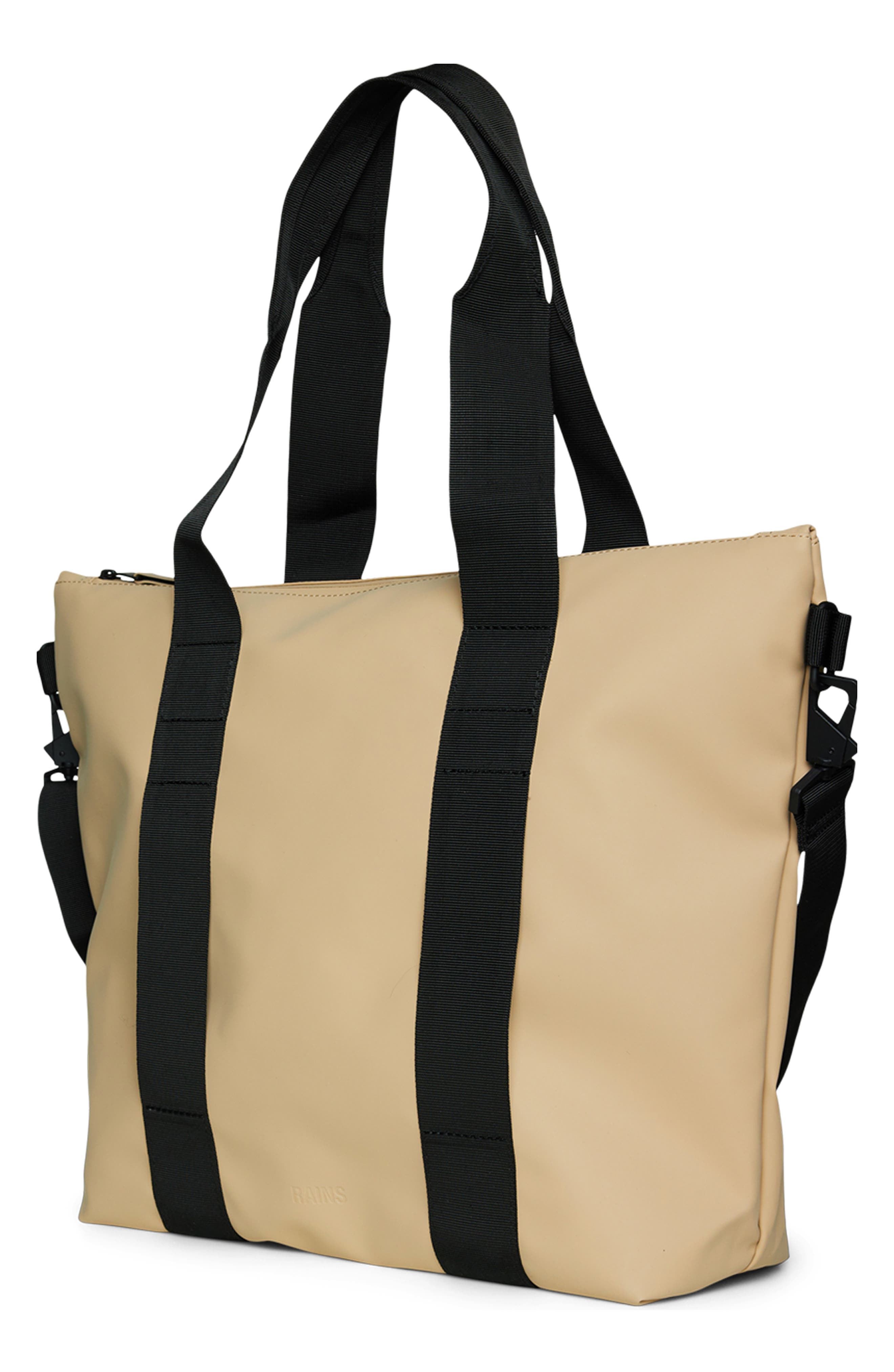 Rains Waterproof Mini Tote Bag, Alternate, color, Sand