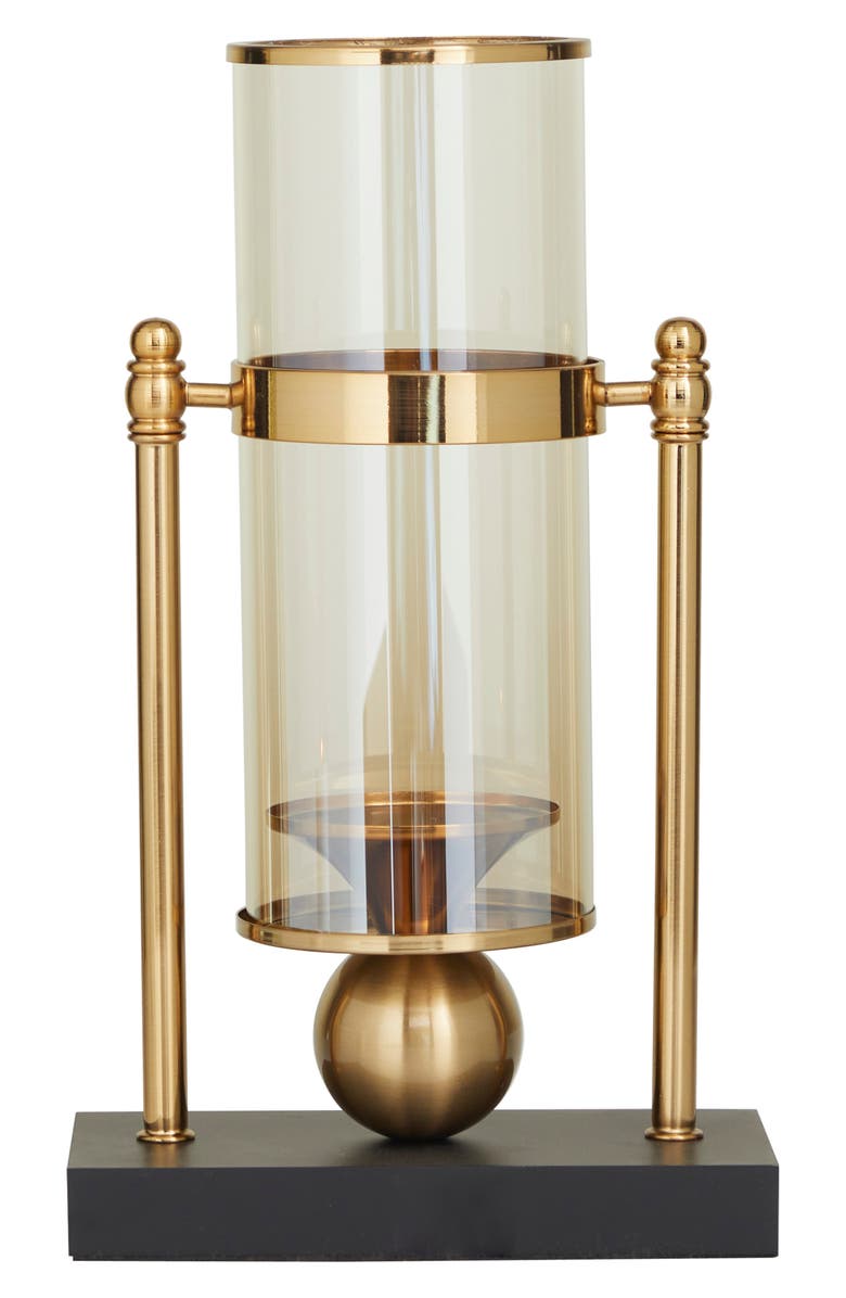 COSMO BY COSMOPOLITAN Gold Metal Hurricane Table Lamp, Main, color, Gold