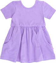 RuffleButts Knit Short Sleeve Twirl Dress