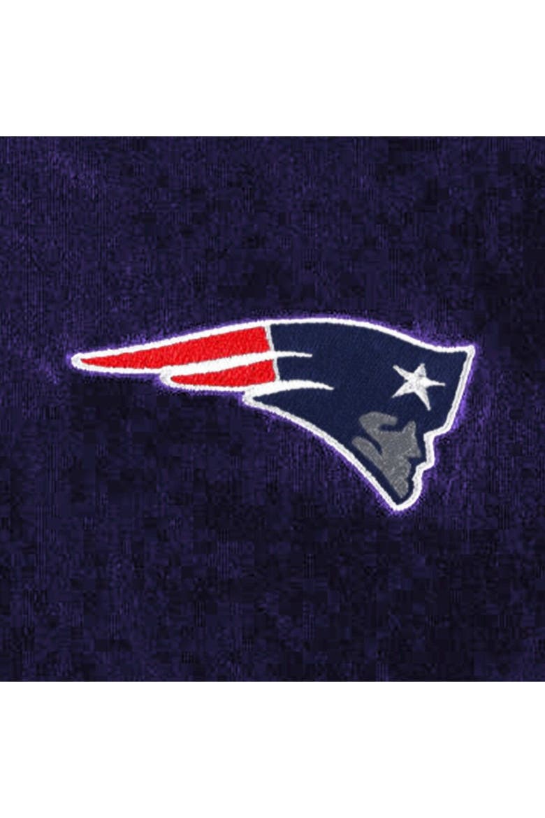 Men's The Wild Collective Navy New England Patriots Metallic Bomber Full-Snap Jacket, Alternate, color, Navy