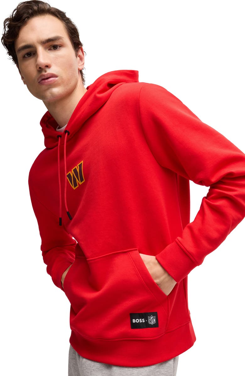 BOSS x NFL Woodson Graphic Hoodie, Alternate, color, Washington Commanders