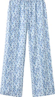 MANGO TEEN High Waist Abstract Print Pants