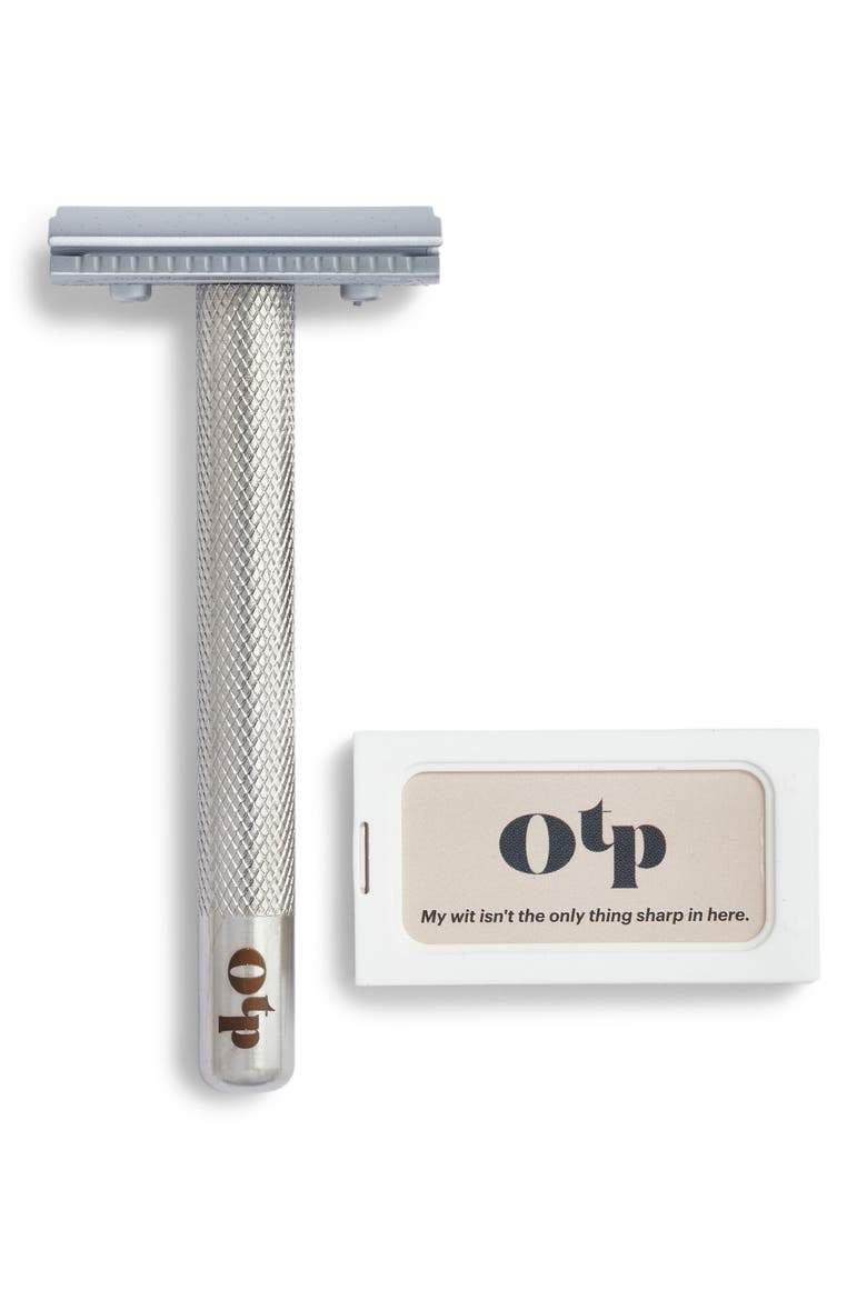 THE SINGLE Sensitive Skin Razor, Main, color, BRUSHED CHROME