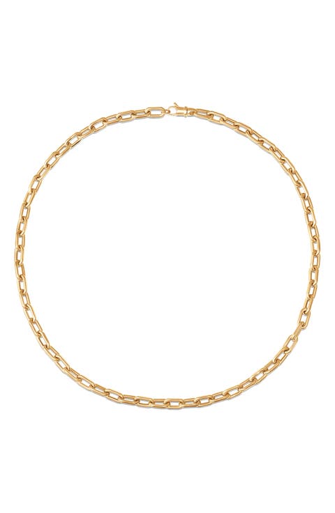 Medium Rectangle Link Necklace