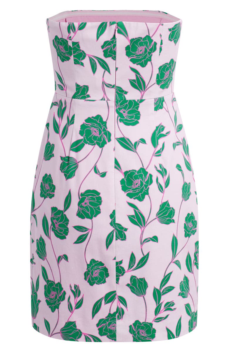 Favorite Daughter The Willow Floral Strapless Dress, Alternate, color, Wisteria Field Flo