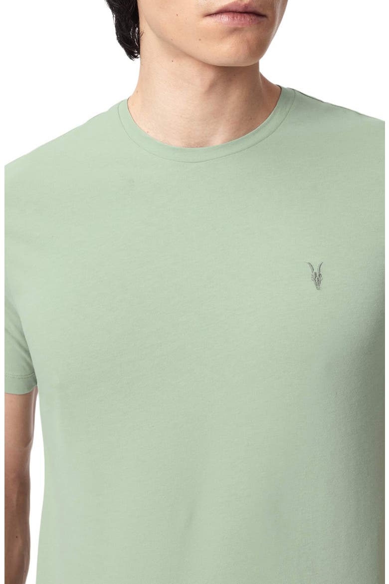 Brace Cotton T-Shirt, Alternate, color, CELADON GREEN