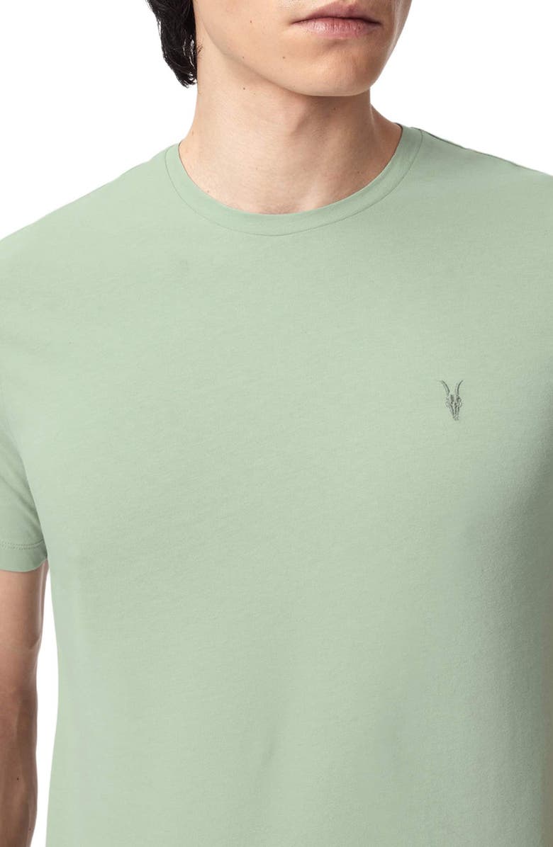 AllSaints Brace Cotton T-Shirt, Alternate, color, Celadon Green