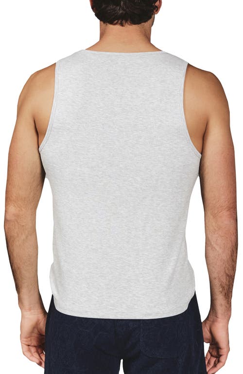 7 Diamonds Cotton & Modal Ribbed Tank In Gray