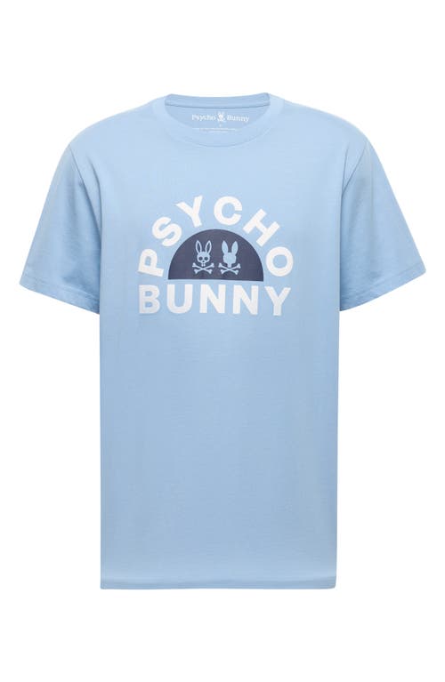 Psycho Bunny Goldie Pima Cotton Graphic T-shirt In Serenity
