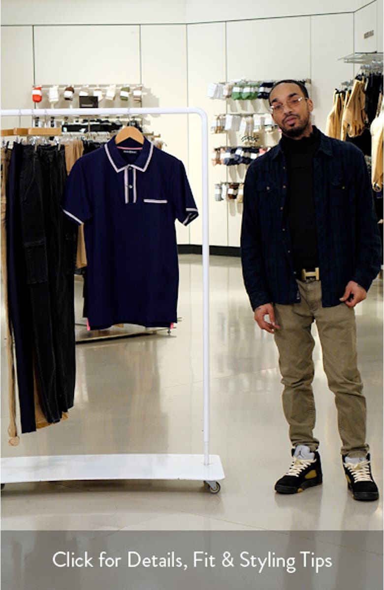 Bradford Tipped Piqué Knit Polo, sales video thumbnail