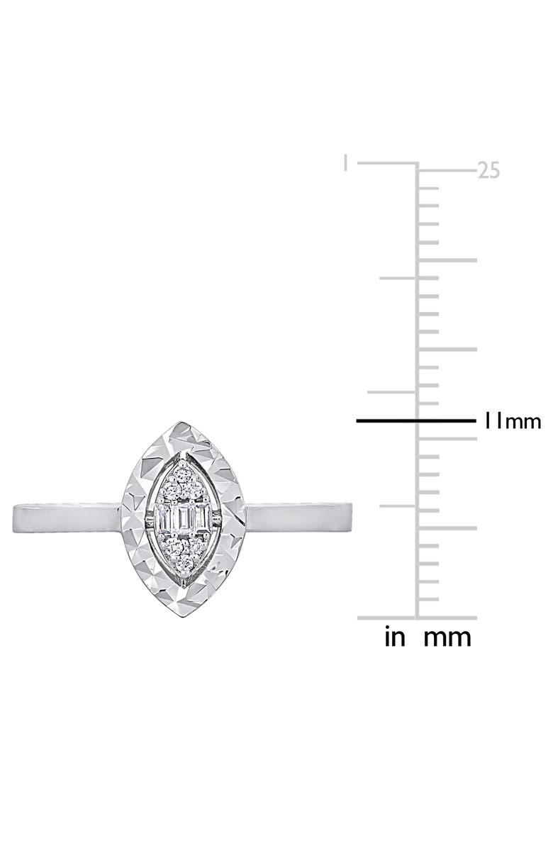 Julianna B. Diamond Marquise-Shape Cluster Ring 14k, Alternate, color, 14K White Gold